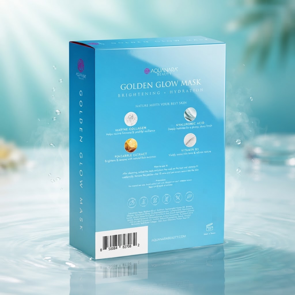 Golden Glow Sheet Mask Back